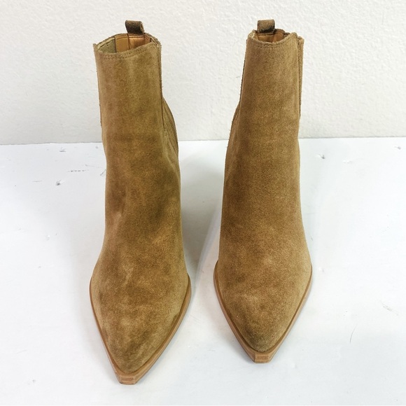 Marc Fisher Oshay Suede Leather Pointed Toe Bootie Size 7 - Picture 7 of 9